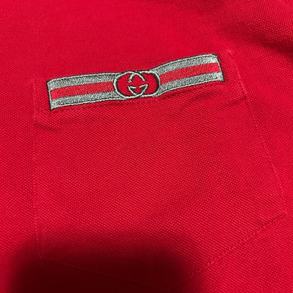 Vintage Gucci Red Polo R3P - Picture 3 of 7
